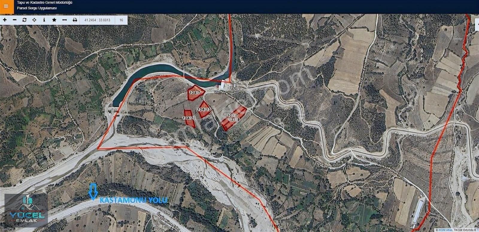 Araç Saltuklu Köyü Satılık Bağ & Bahçe Kastamonu Araç Saltuklu Köyünde Satılık Yola Cephe Araziler