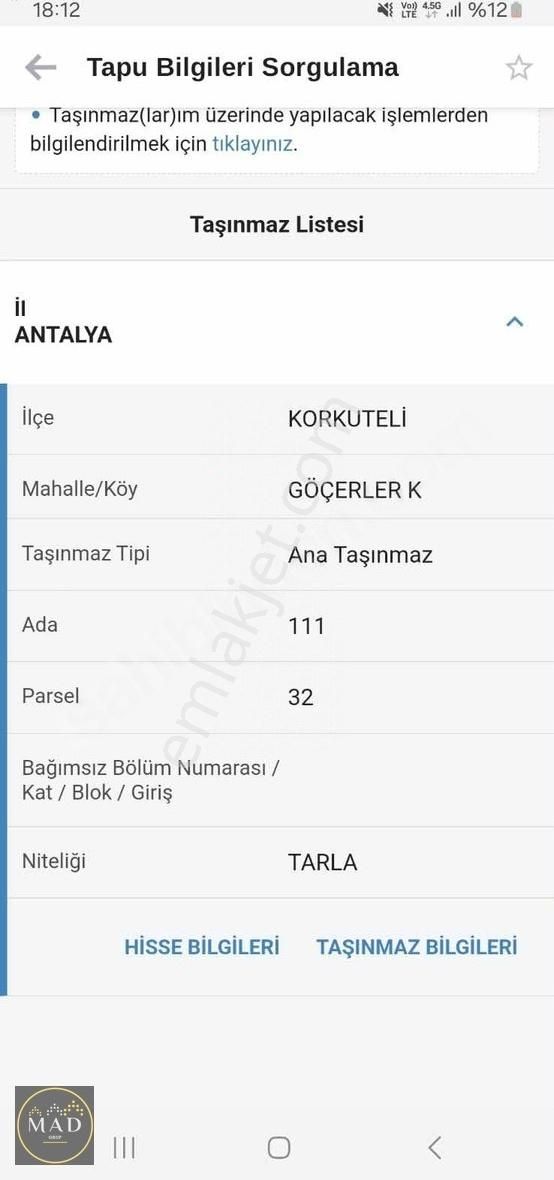 Korkuteli Kayabaş Satılık Tarla Acil Satılık Korkutelinde Yatırımlık Çok Değer Kazanacak Tarla