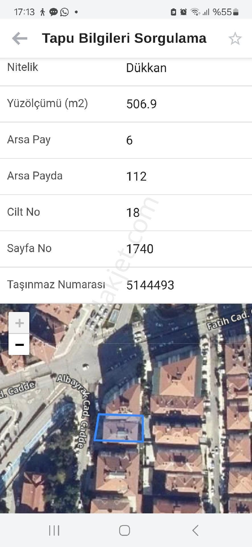 Çorum Merkez Üçtutlar Satılık Dükkan & Mağaza Albayrak Caddesinde 70m2 Dükkan