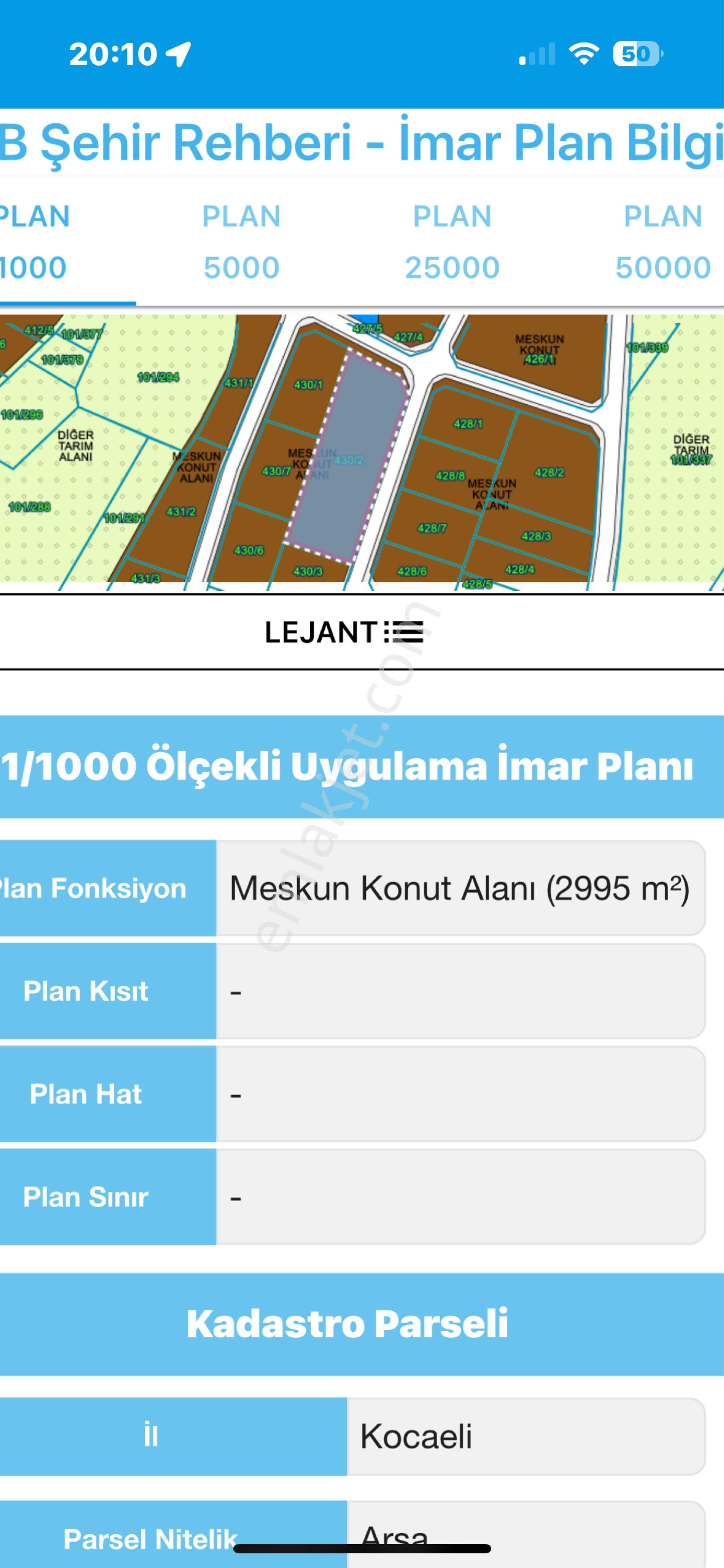 Kartepe Uzuntarlada Satılık 2995 M2 Arsa - Görsel 4