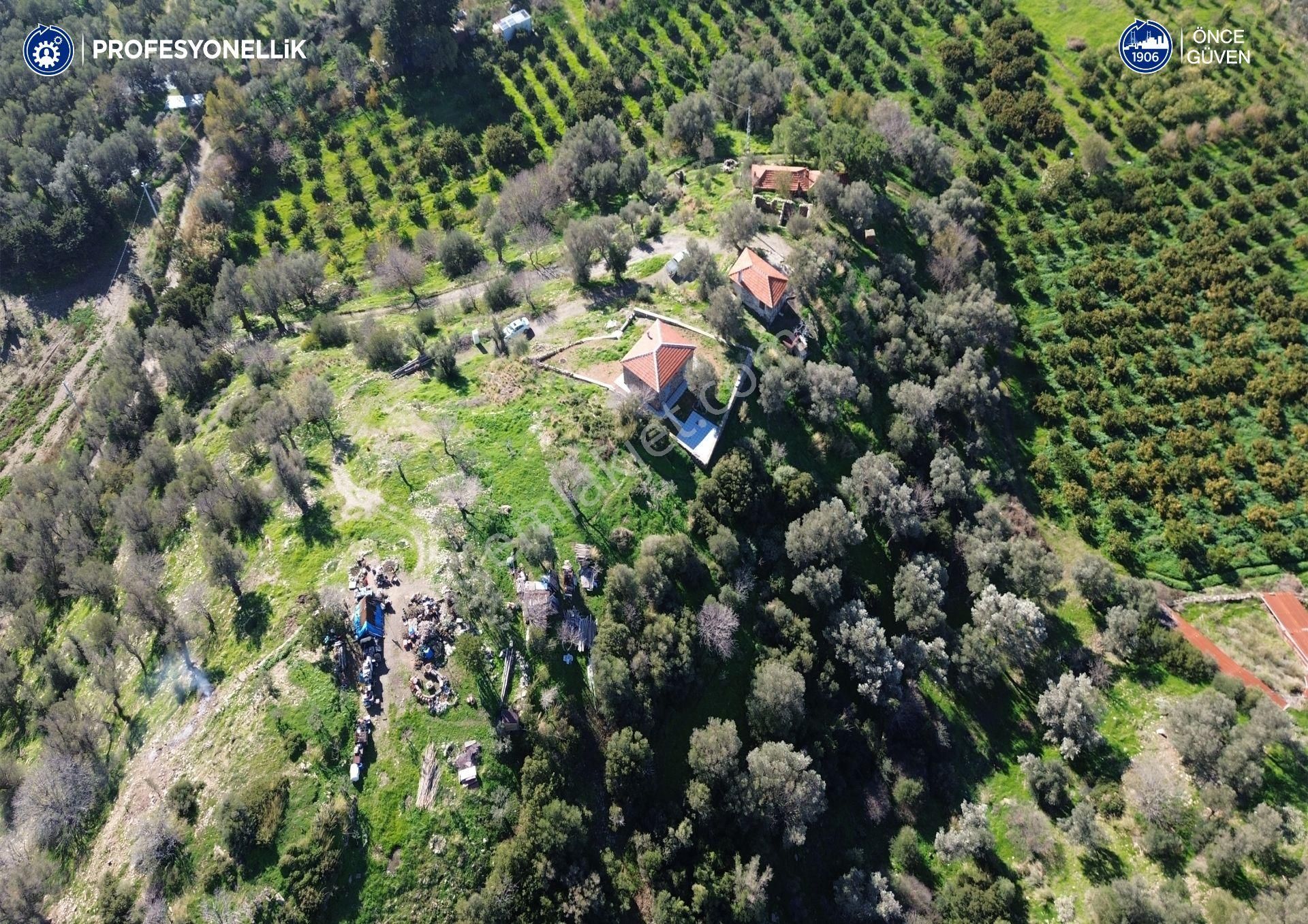 Karaburun Badembükü'nde Deniz Ve Doğa Manzaralı Ev Ve Bahçesi - Görsel 14