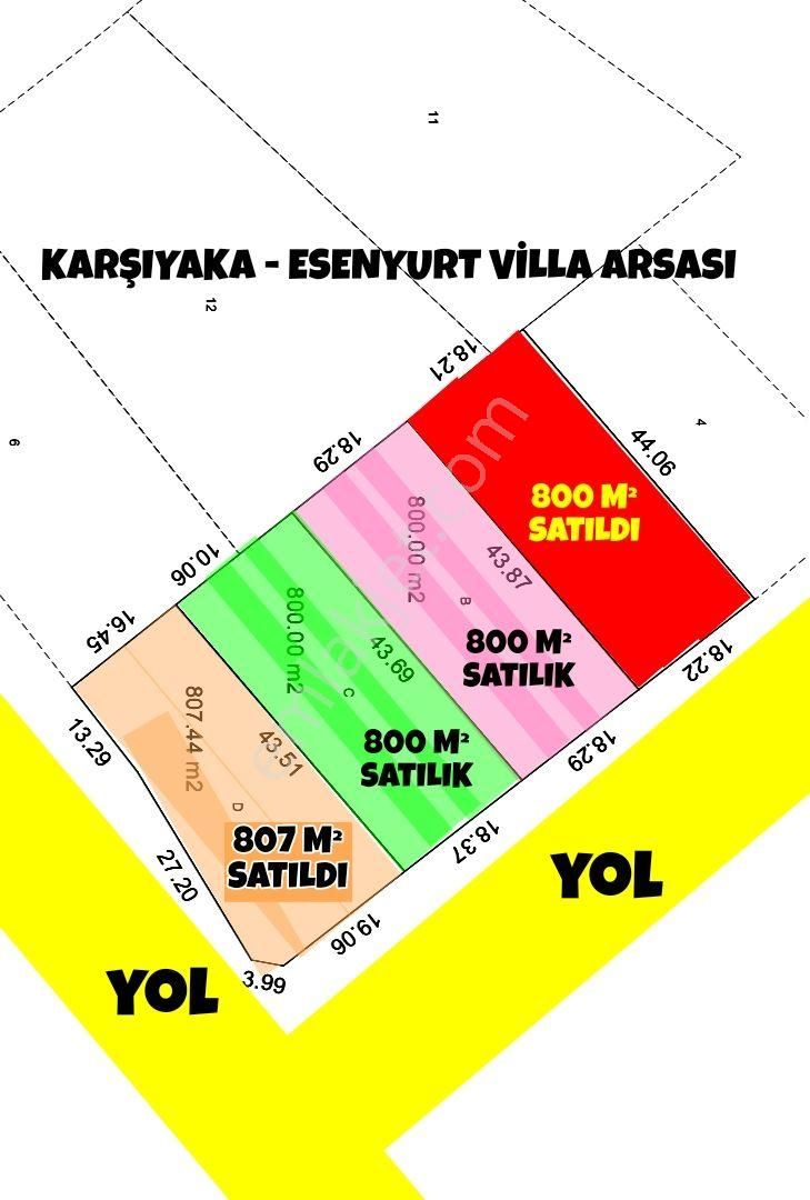 Sivas Merkez Esenyurt Satılık Villa İmarlı Karahan Emlak'tan Satılık 800 M² Villa Arsası : ✅ada : 6538 - Parsel : 5