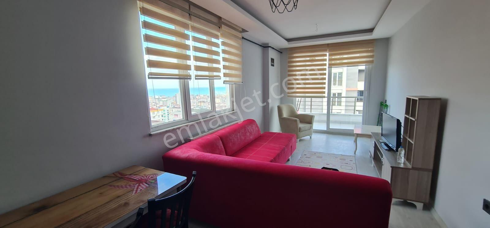 Atakum Yenimahalle Kiralık Daire Samsun Atakumda Ful Deniz Manzaralı 1+1 Eşyalı Daire