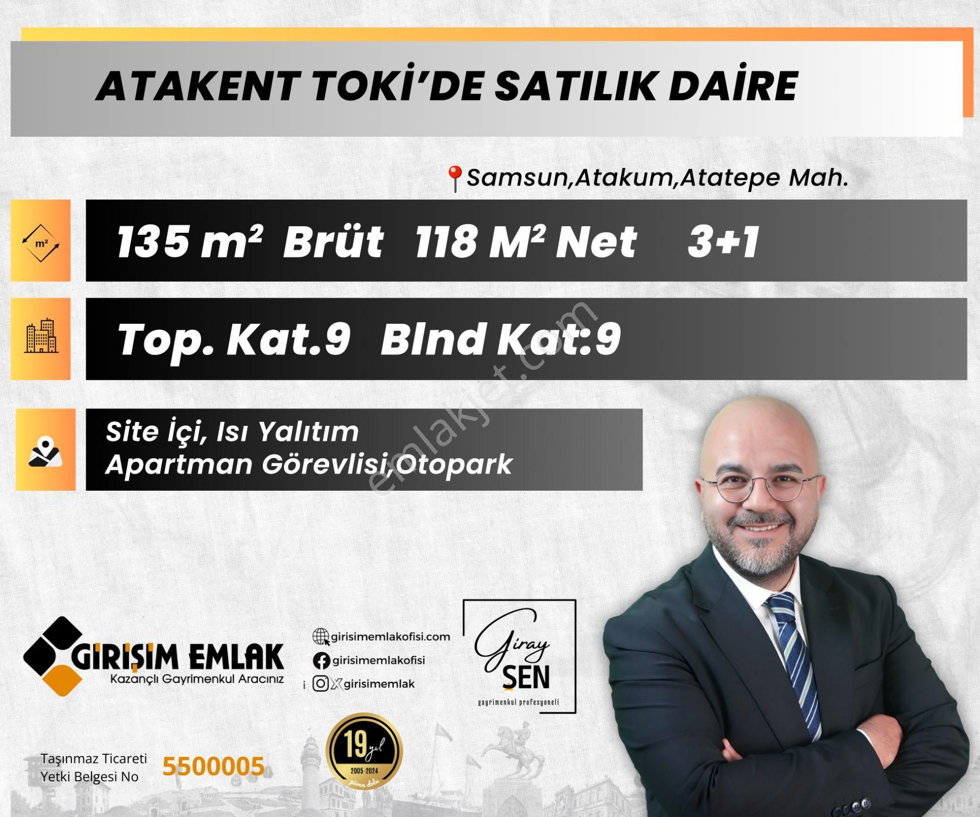 Atakum Atatepe Satılık Daire Tokide Site İçi 3+1 Manzaralı Satılık Daire