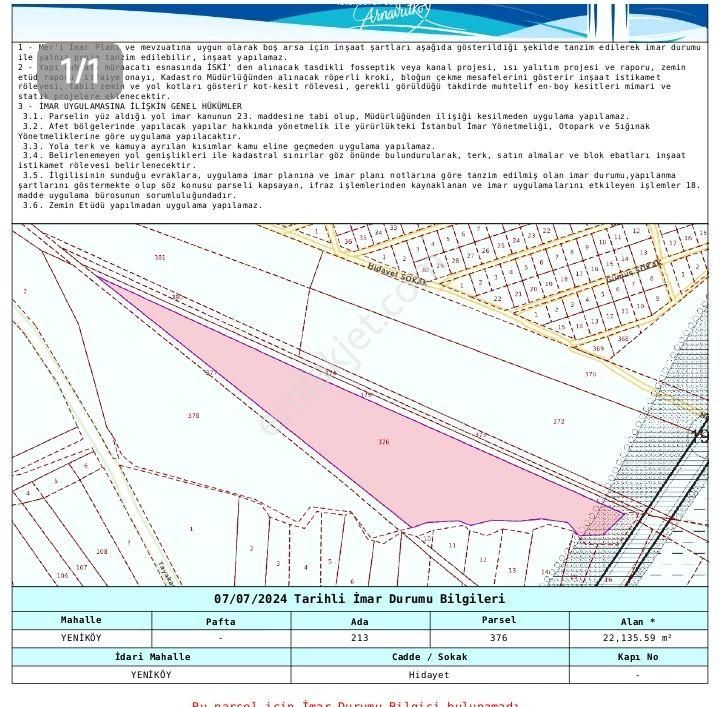 İstanbul Arnavutköy Satılık Muhtelif Arsa Arnavutköy , Yeniköy De Da Kanal Projesi Yaninda Havalimamina Yakin