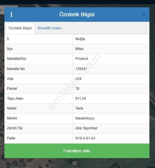 Muğla Milas Pınarcık'ta 612 M2 Tarla - Görsel 2