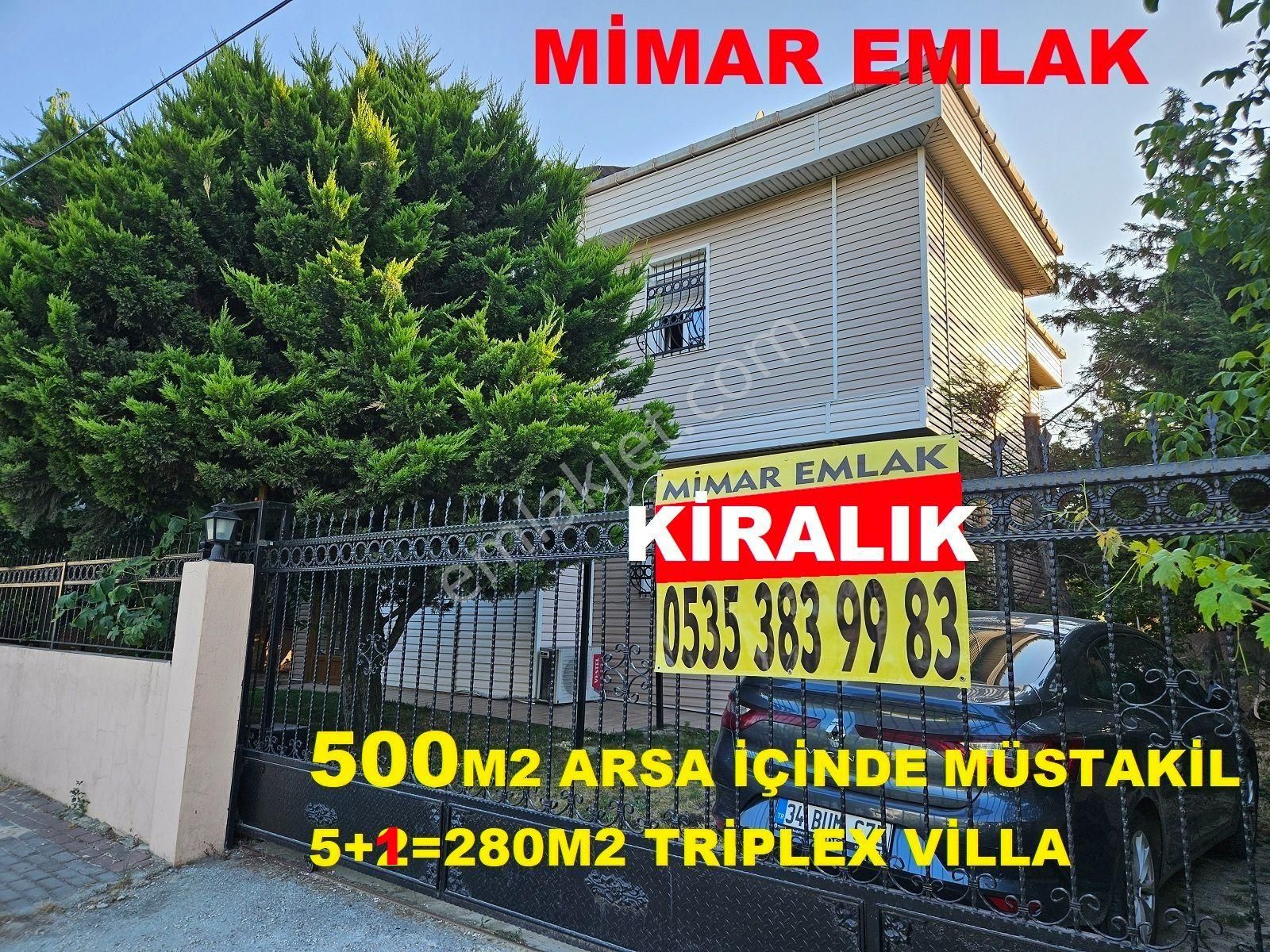 İstanbul Büyükçekmece Kiralık Villa Kiralık Müstakil Villa 500m2 Arsa İçinde 5+1=280m2 Her İşe Uygun