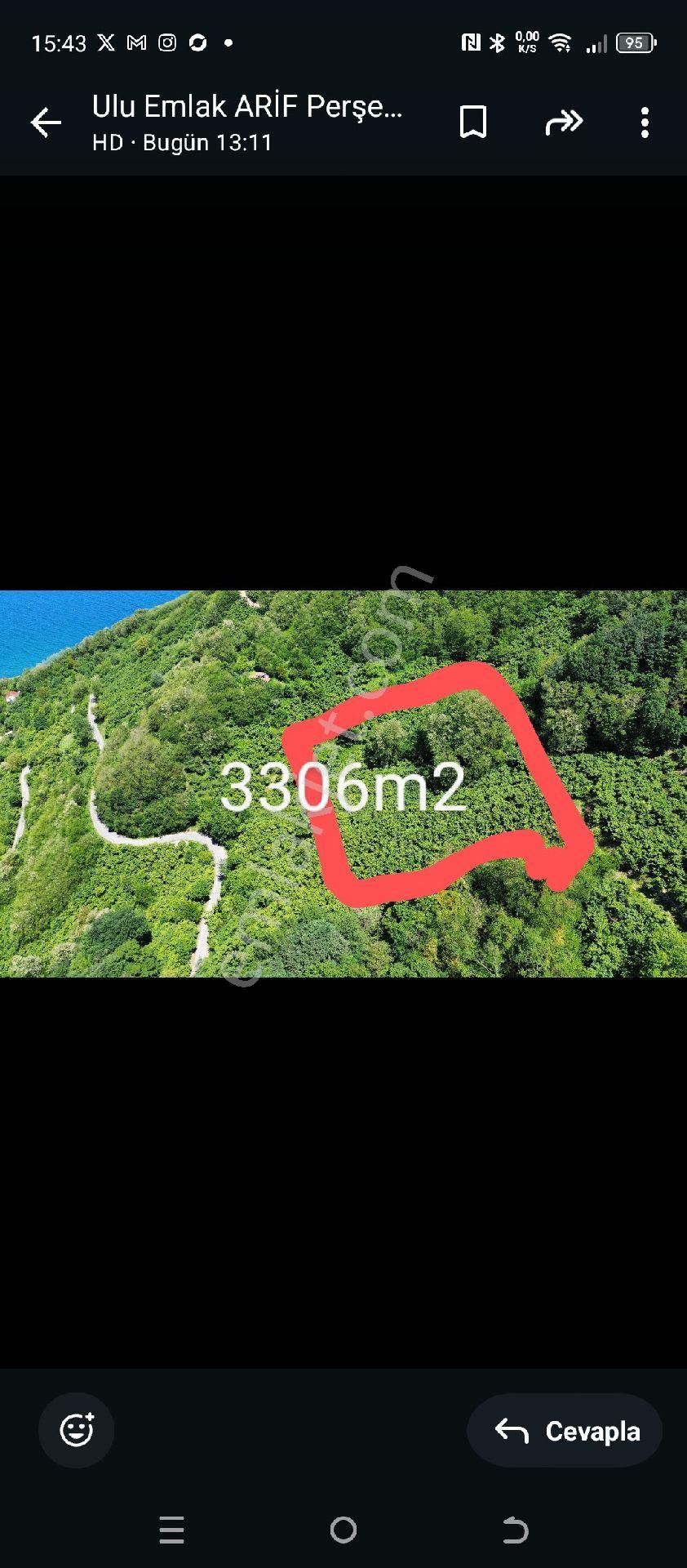 Perşembe Ramazan Mahallesinde Satılık İmarlı 3306m2 Fındık Bahçesi Satılık