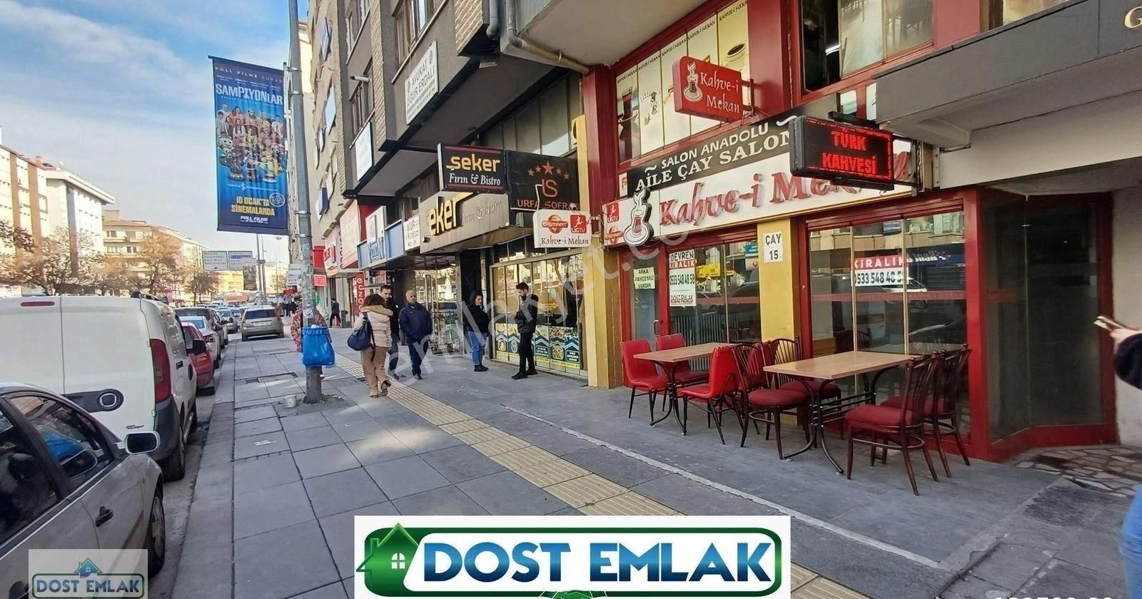 Çankaya Korkutreis Kiralık Dükkan & Mağaza Strazburg Cadde Üzeri İşlek Nokta Devren Kiralık Kahvehane