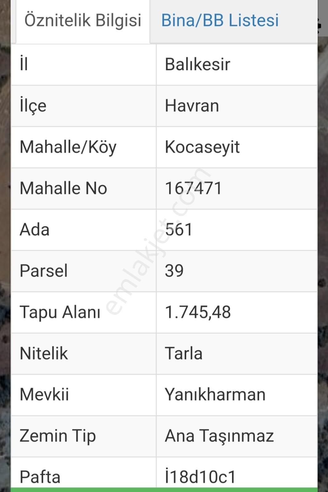 Havran Kocaseyit Satılık Tarla Havran Kocaseyit Mahallesinde Yol Boyu Satılık Süper Tarla