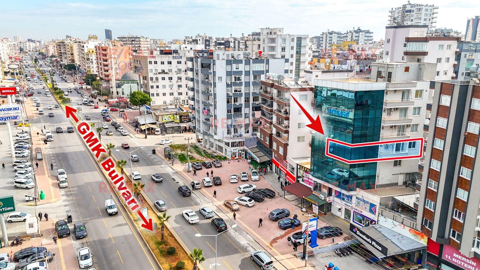 Mezitli Menderes Satılık Büro Remax Loca'dan Gmk Bulvarı Üzeri Mezitli'de Satılık 2+1 Ofis