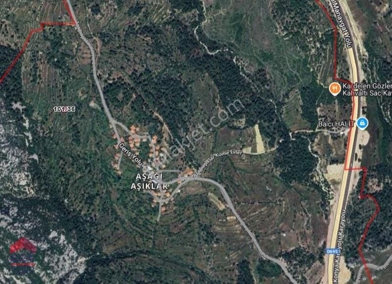 Antalya Akseki Aşağıaşıklar Satılık Tek Tapu Tarla - Görsel 16