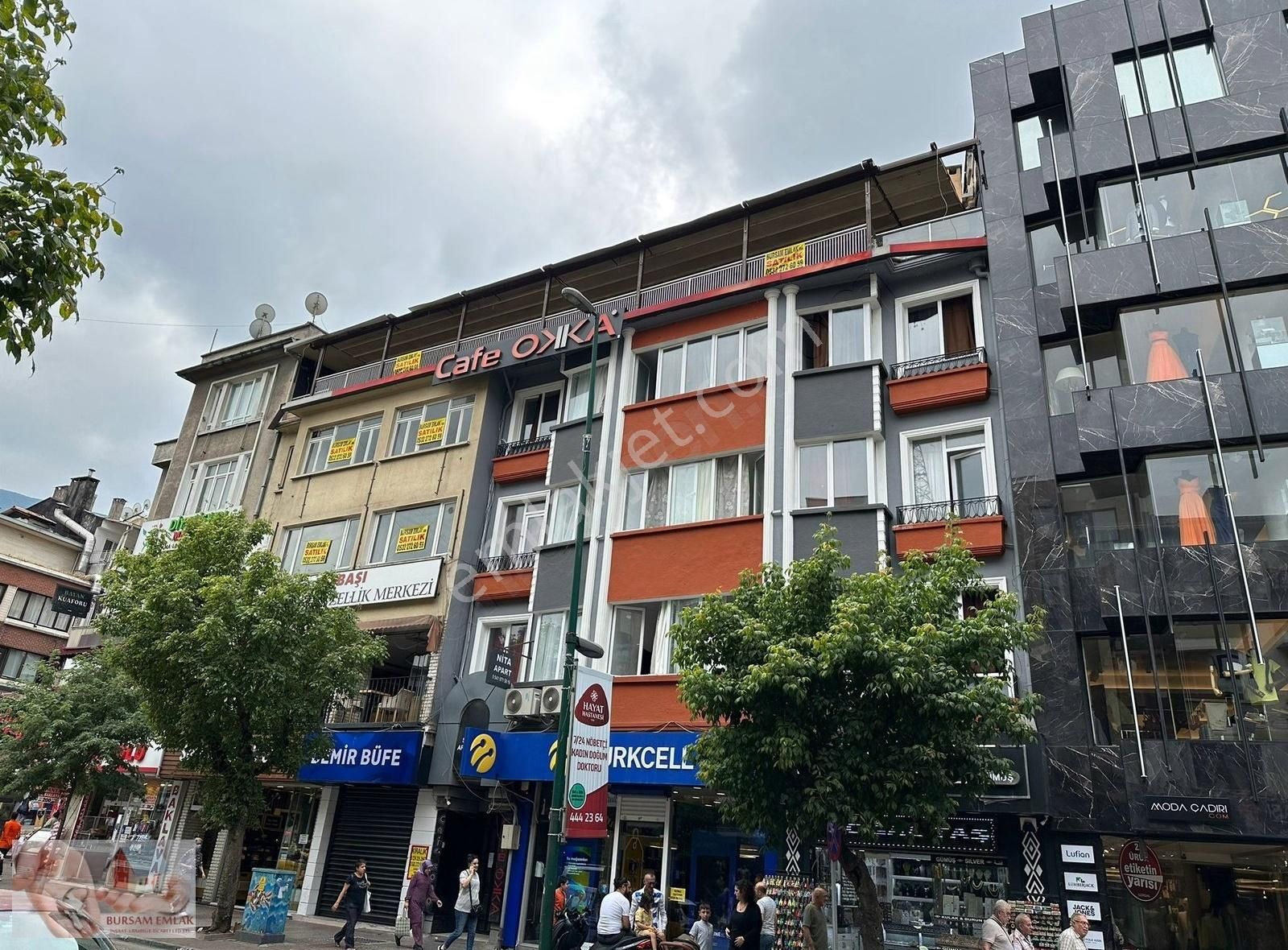 Osmangazi Hocaalizade Satılık Ofis Setbaşı Cadde Üzerinde Kafeye Uygun 265m2 Caddeye Cepheli İşyeri