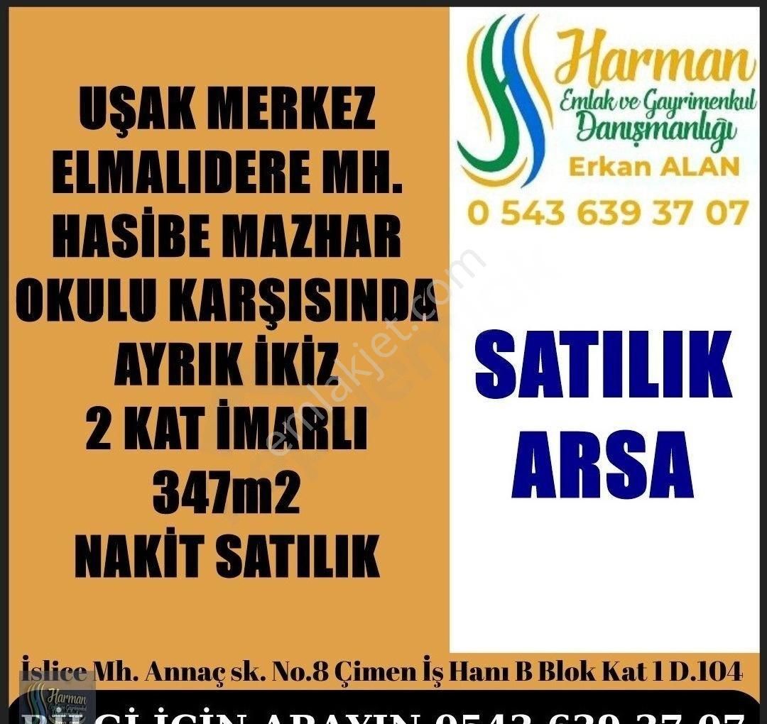 Uşak Merkez Elmalıdere Satılık Konut İmarlı Elmalıdere Hasibe Mahzar Okulu Yanı 2 Kat İmarlı Arsa