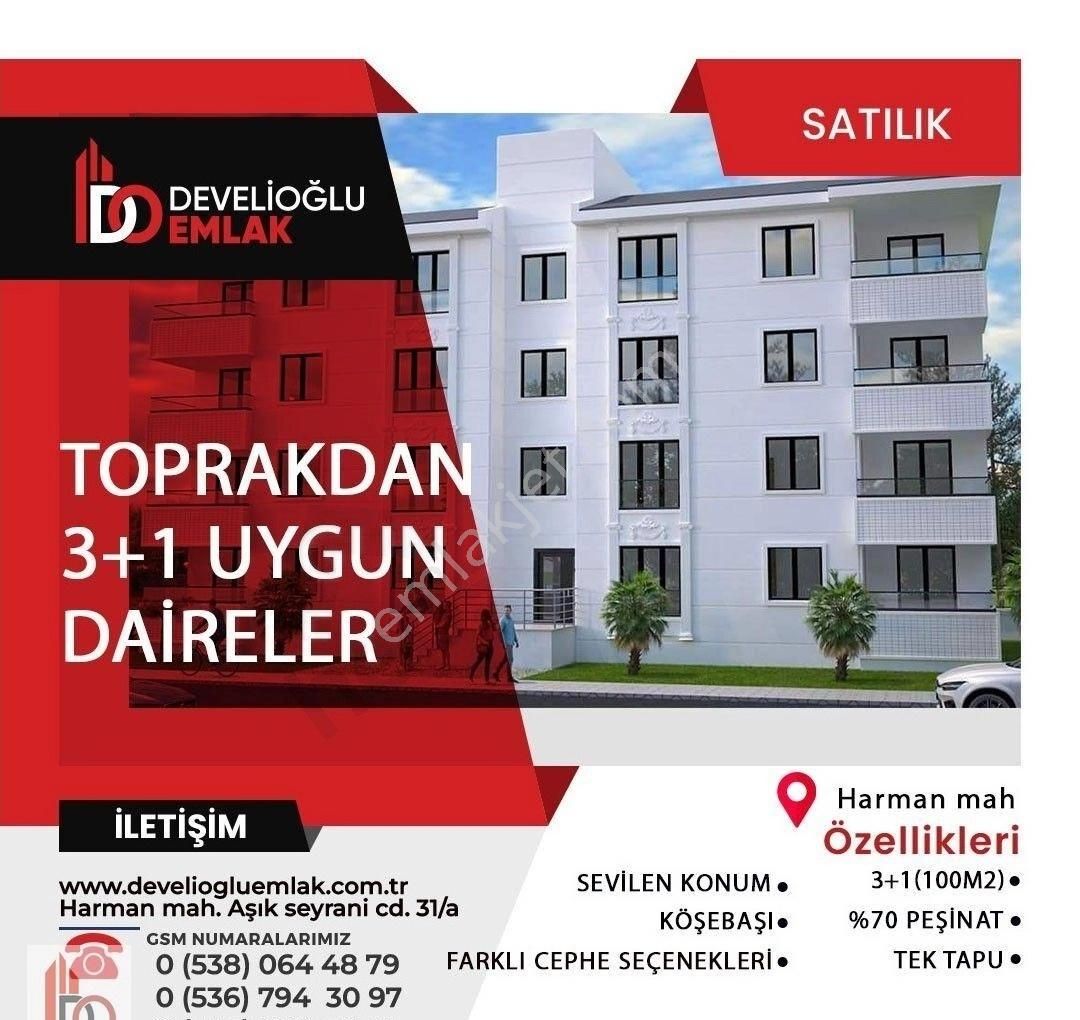 Develi Harman Satılık Daire Develioğlu Emlak--harman Mahallesi Toprakdan Satılık Daireler