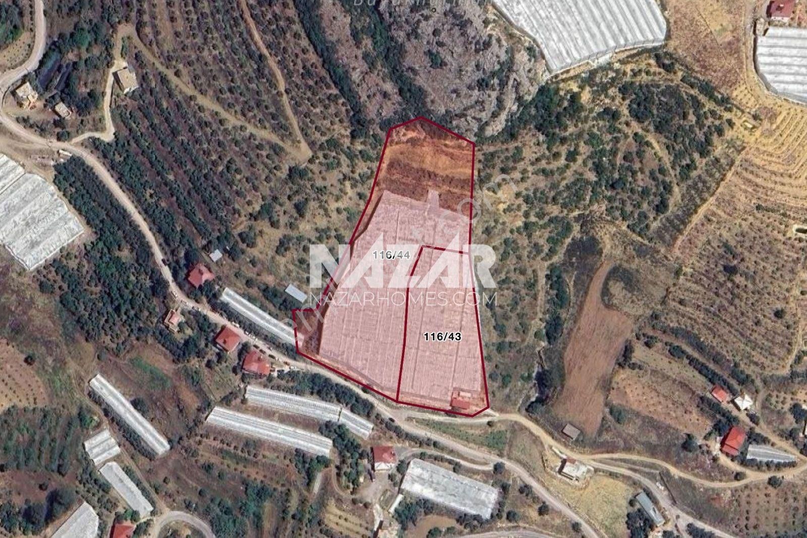 Alanya Özvadi Satılık Tarla Alanya Özvadi'de 14.253 M² Satılık Tarla Ve Kapalı Sera