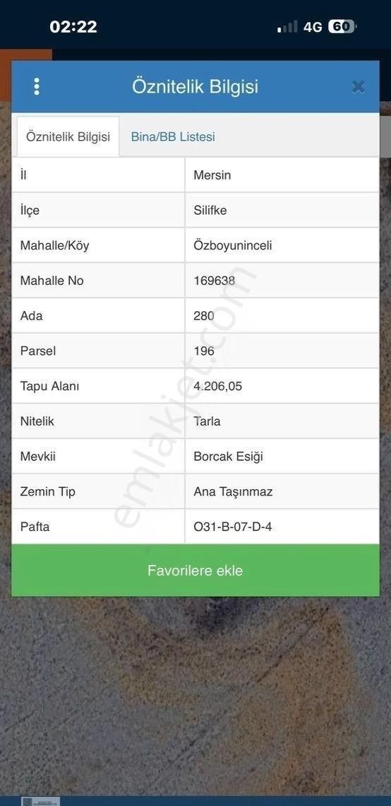 4206 Metre Özboyuninceli Mah Yatırımlık Tarla - Görsel 3