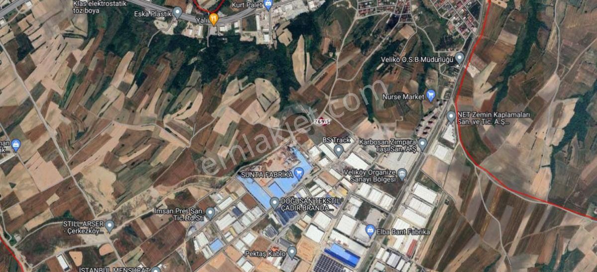 Veliköyde 1627m2 Ufak Parsel Sanayi Arsası P.no: 1526 Env - Görsel 2