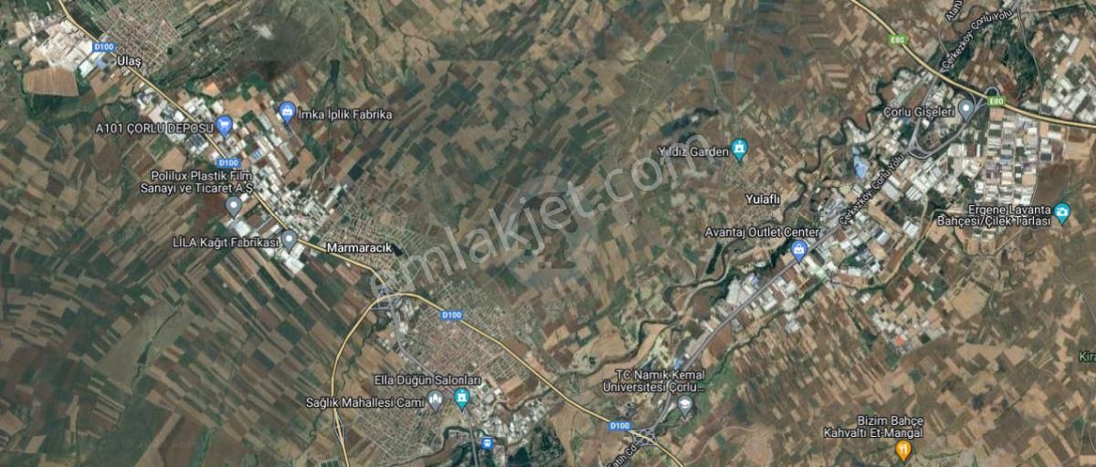 Ergene Ulaş Osbde Üretim İzinli 21.100m2 Satılık Fabrika Arsası P.no:7392 Env - Görsel 2