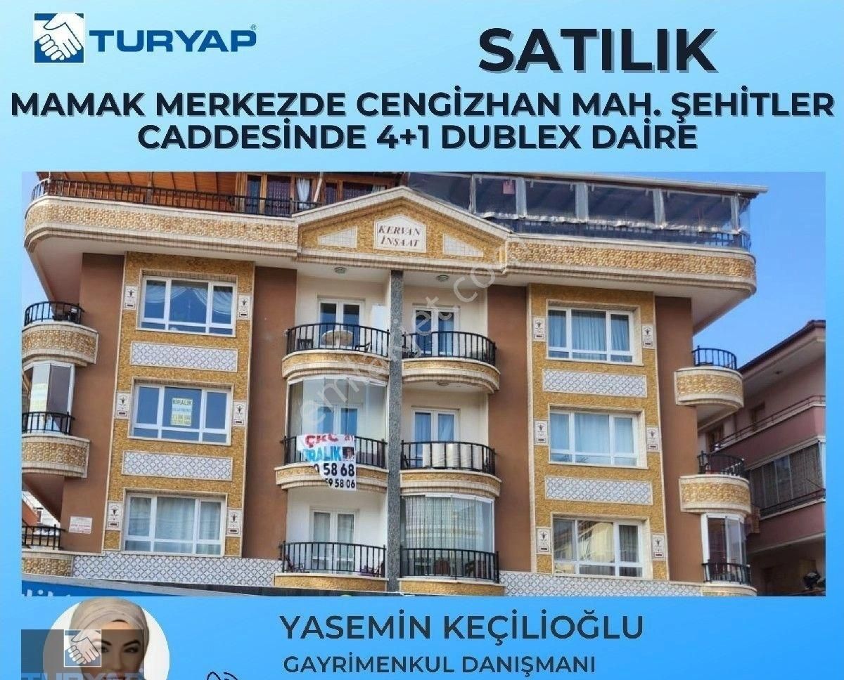 Mamak Cengizhan Satılık Daire Turyap'tan Mamak Cengizhan Mah.4+1 Dublex Cadde Üzeri Satılık