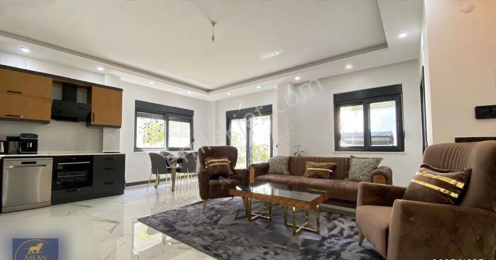 Alanya Oba Satılık Residence Bahçe Dubleks 3+1 Oba Mahallesi Rıse Residence