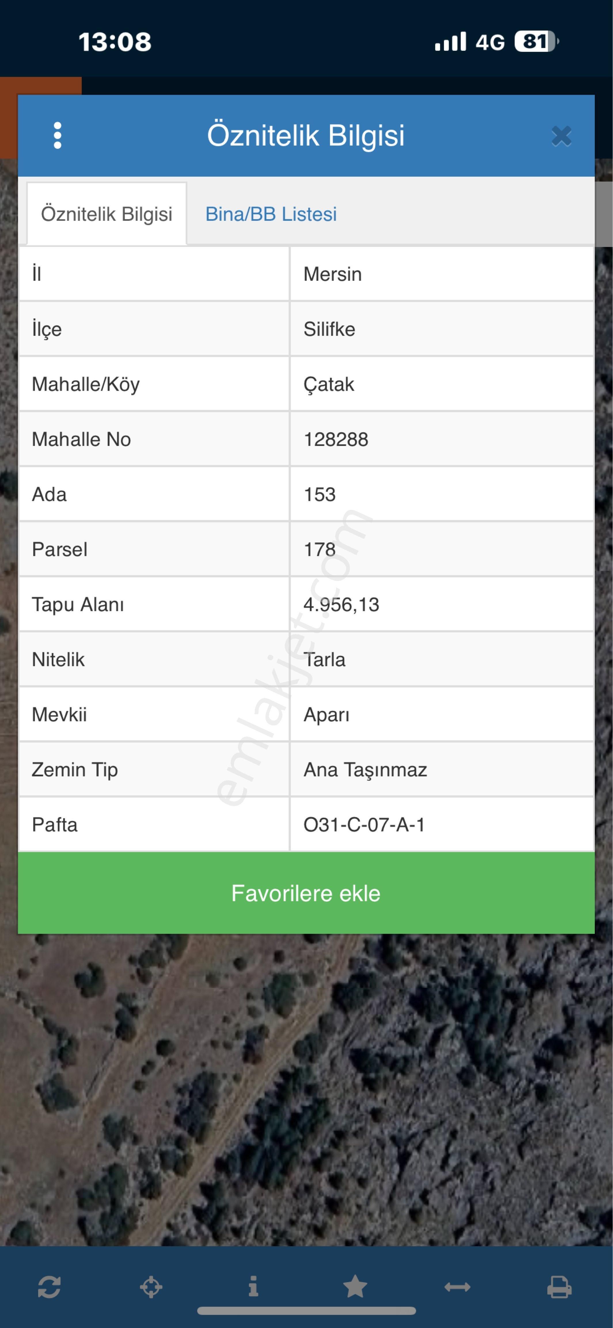 Silifke Çatak Mah 4956 M2 Tarla - Görsel 2