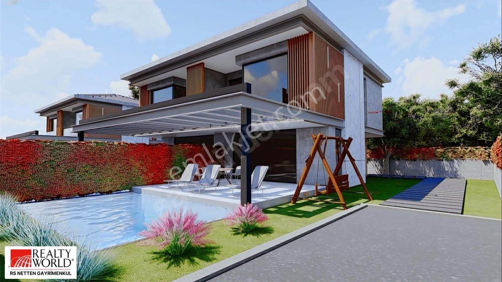 Kuşadası Davutlar Satılık Villa Davutlarda Köşe Konum Havuzlu 3+1 Villa