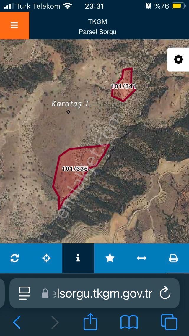 Karacasu Hacıhıdırlar Satılık Tarla Karacasu’da 80 Dönüm Tarla