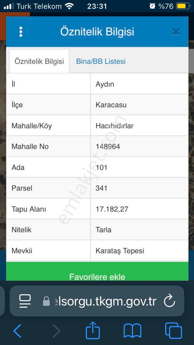 Karacasu’da 80 Dönüm Tarla - Görsel 3