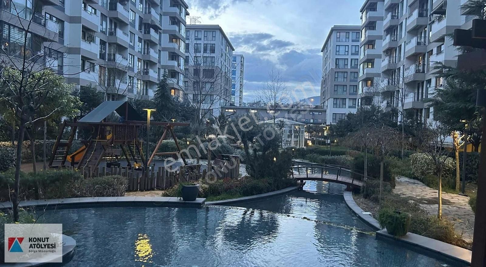 Pendik Yenişehir Satılık Daire Yenişehir Park Planet Havuz Cephe Eşyalı Bahçe Katı Satılık 2+1