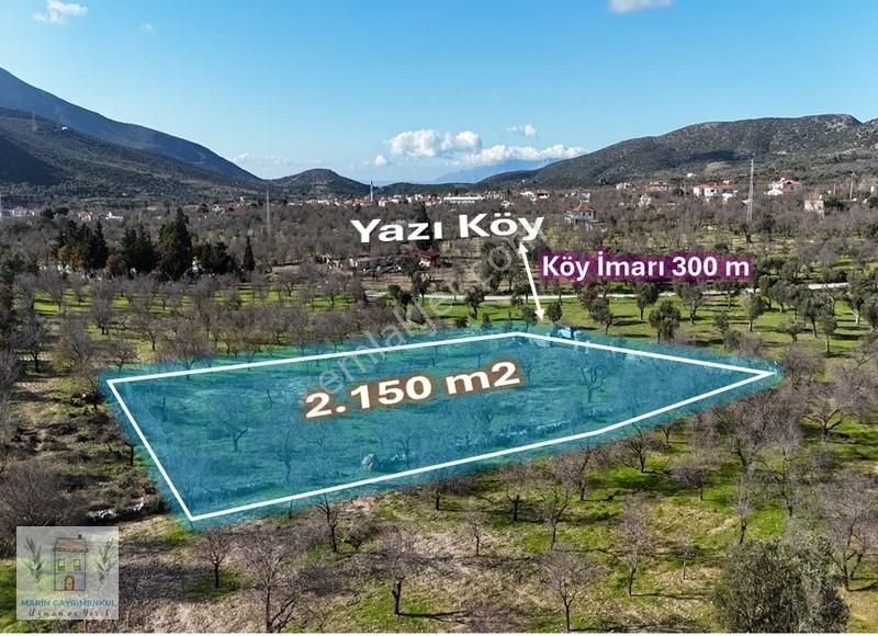 Datça Yazı Satılık Tarla Marinden Yazı Mah. 2.150 M2 Yolu Olan Yerleşime Çok Yakın Arazi