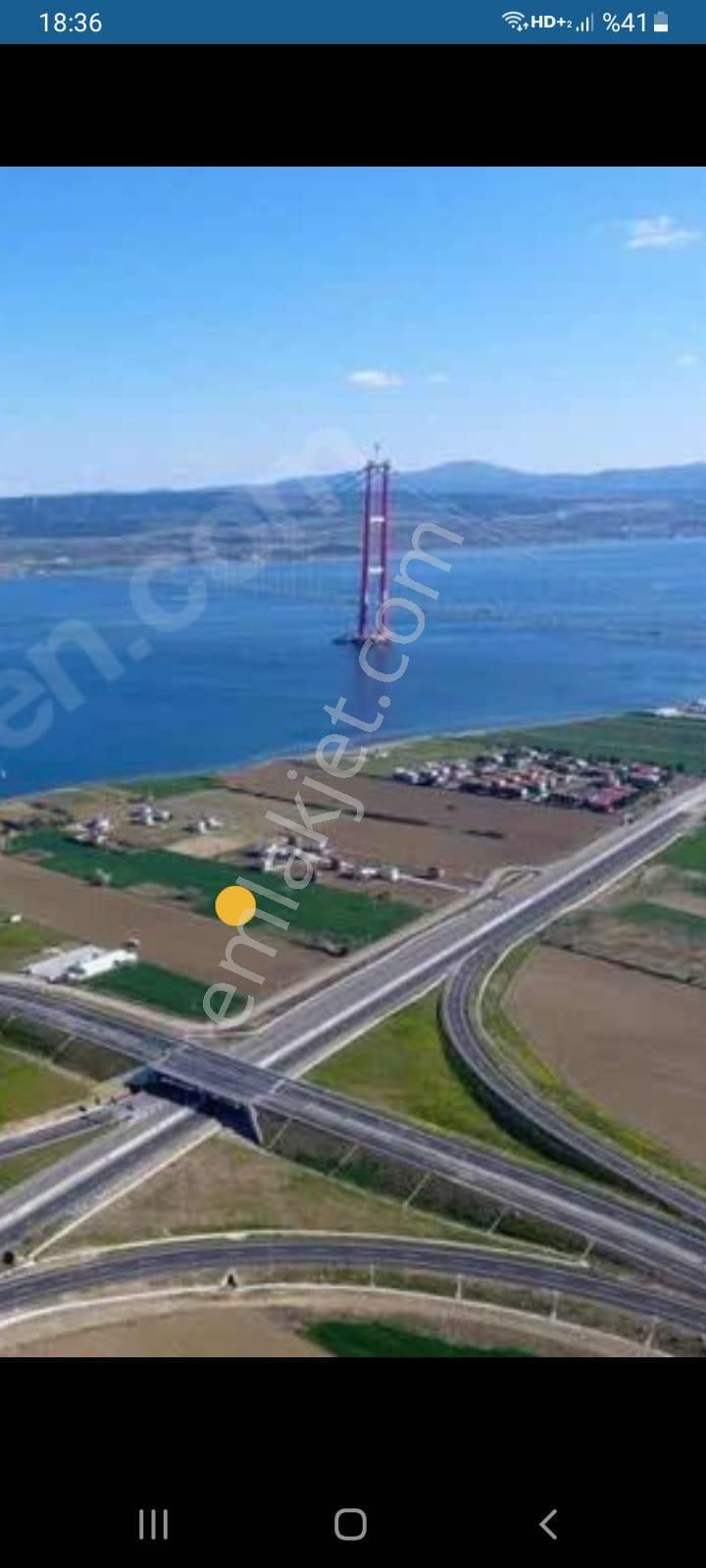 Gelibolu Sütlüce'de Çanakkale Köprüsü Manzaralı İmarlı Arsa - Görsel 2