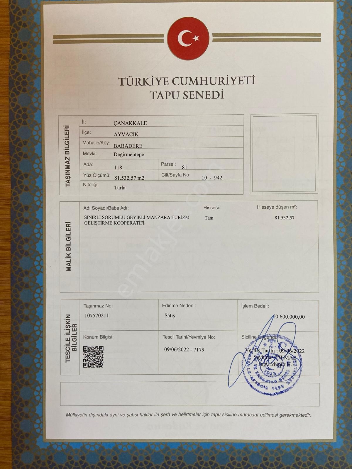 Sahibinden Satılık Yazlık Villa Kooperatif Hissesi - Görsel 2