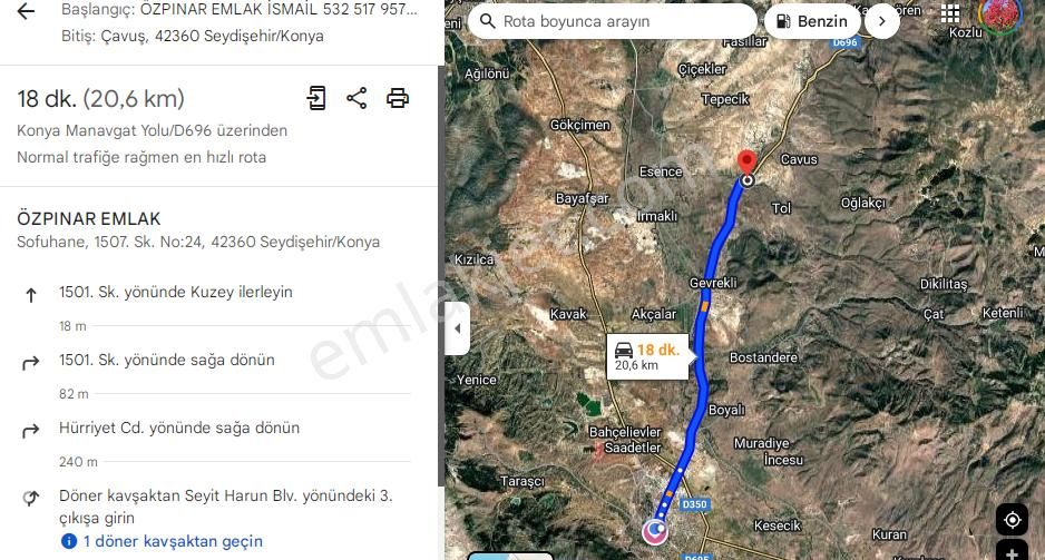 Özpınar,dan Çavuş Köyü Satılık 14 395 M2 Yol Kıyısı 60 M . Ceviz Bahçesi - Görsel 34