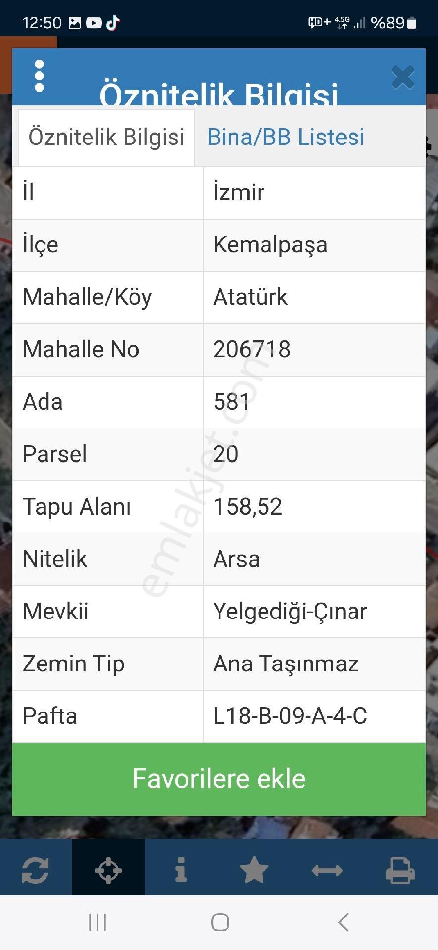 Kemalpaşa Ören 75.yıl Cumhuriyet Satılık Zeytinlik Kemalpaşa Ören'de Harika Müstakil Parsel Zeytinlik