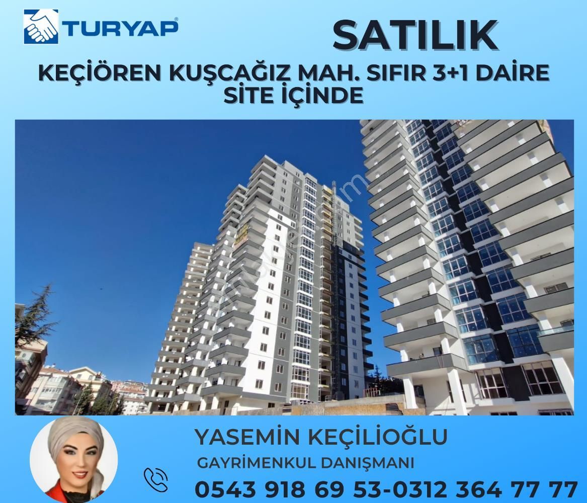 Keçiören Kuşcağız Satılık Daire Turyaptan Keçiören Kuşcağız Site İçinde 3+1 Geniş Sıfır Satılık