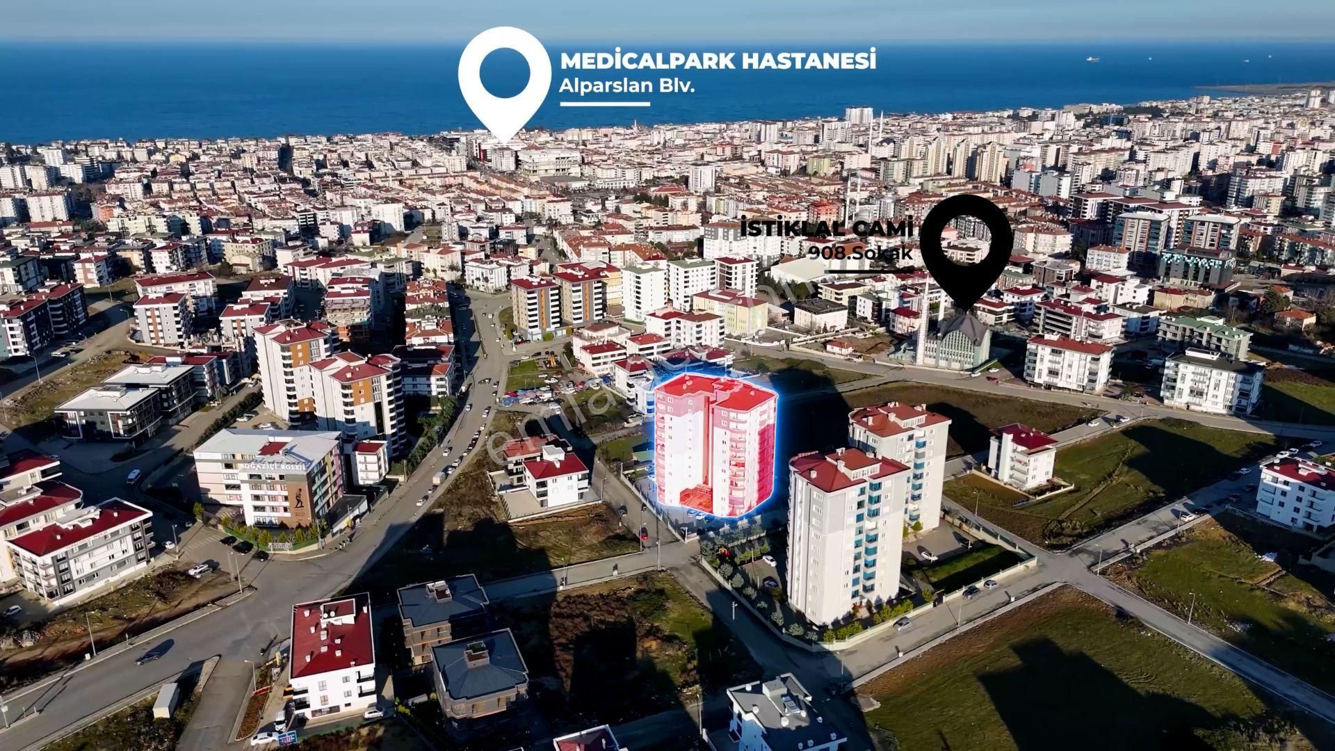 Atakum İstiklal Satılık Daire B.buğra'dan İstiklal Mah. Panoramik Deniz Manzaralı Çok Özel 3+1