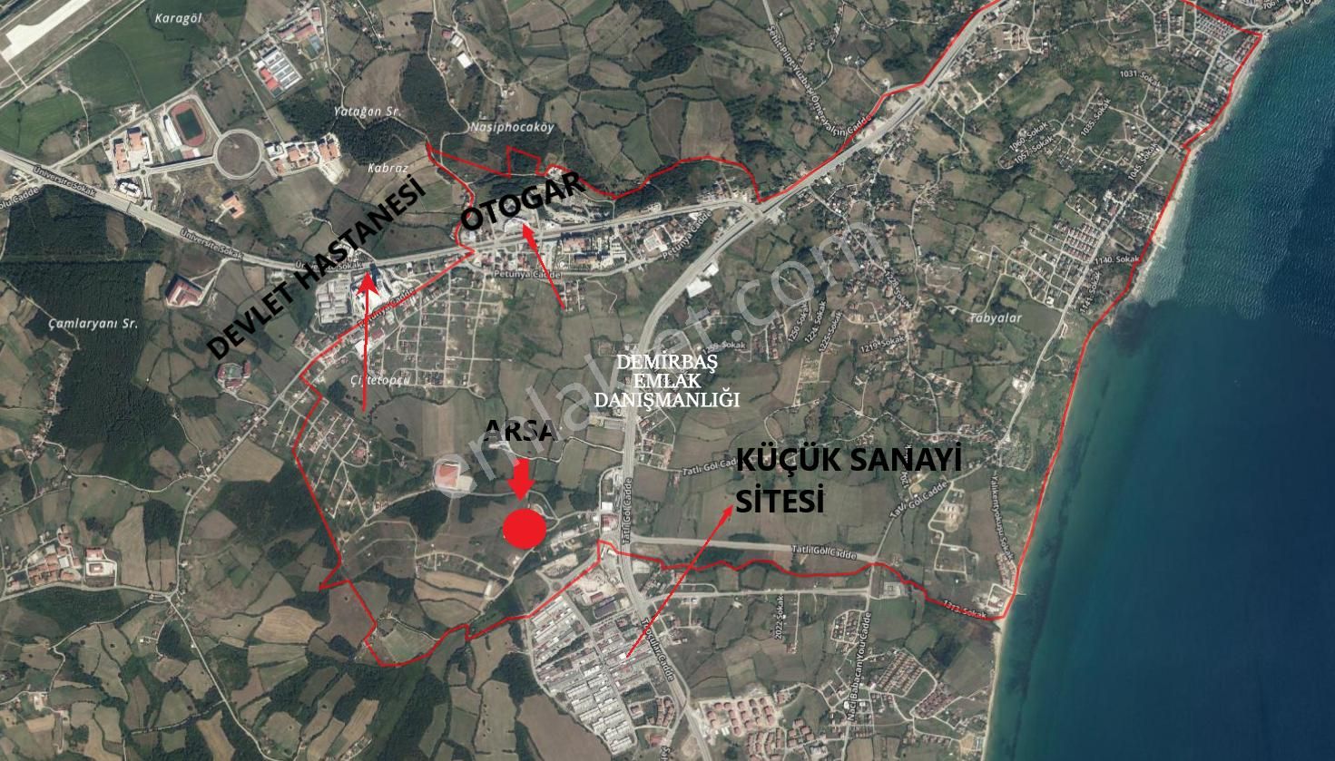 Sinop Merkez Korucuk Satılık Konut İmarlı Sinop Korucuk Mahallesinde % 30 Konut İmarlı 571 M2 Arsa