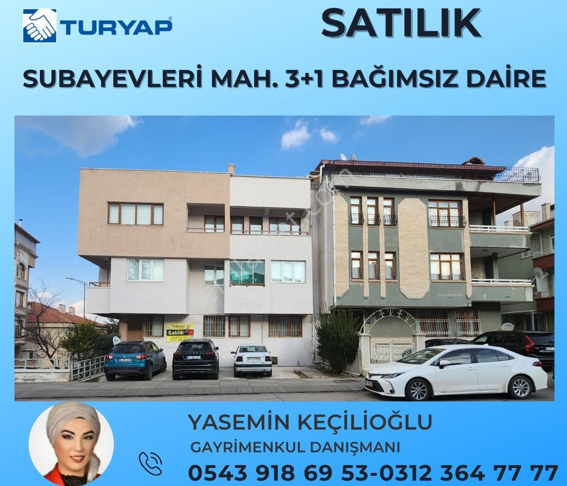 Keçiören Kavacık Subayevleri Satılık Daire Turyaptan Keçiören Subayevleri Cadde Üzeri 3+1 Bağımsız Satılık