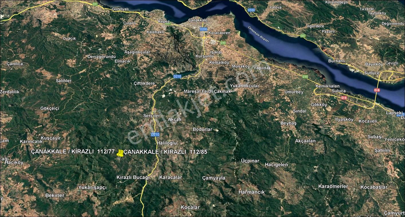 Fırsat... Çanakkale Kirazlı Da Doğayla İçiçe Satılık Tarla... - Görsel 13