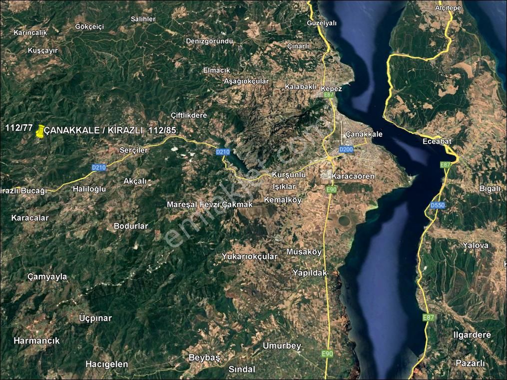Fırsat... Çanakkale Kirazlı Da Doğayla İçiçe Satılık Tarla... - Görsel 11