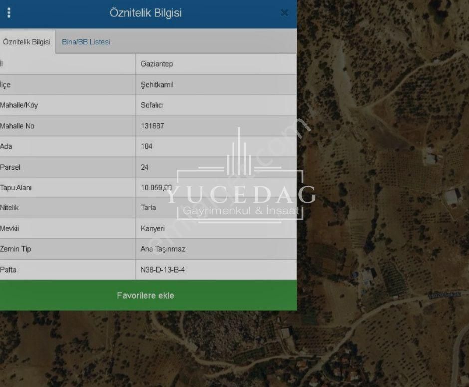 Gaziantep Şehitkamil Sofalıcı Acil Satılık Kelepir Fırsat Arazi - Görsel 5