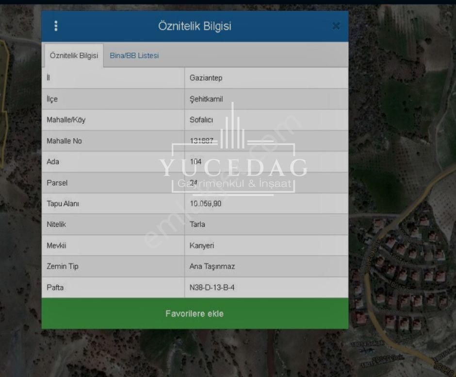 Gaziantep Şehitkamil Sofalıcı Acil Satılık Kelepir Fırsat Arazi - Görsel 18