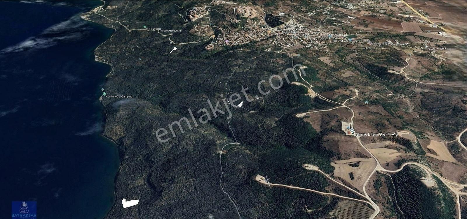 Bandırma Edincik Satılık Zeytinlik Bandırma Edincik'te Satılık 4.900 M2 Full Deniz Manzaralı Muhteşem Arazi Bayraktar Emlak'tan