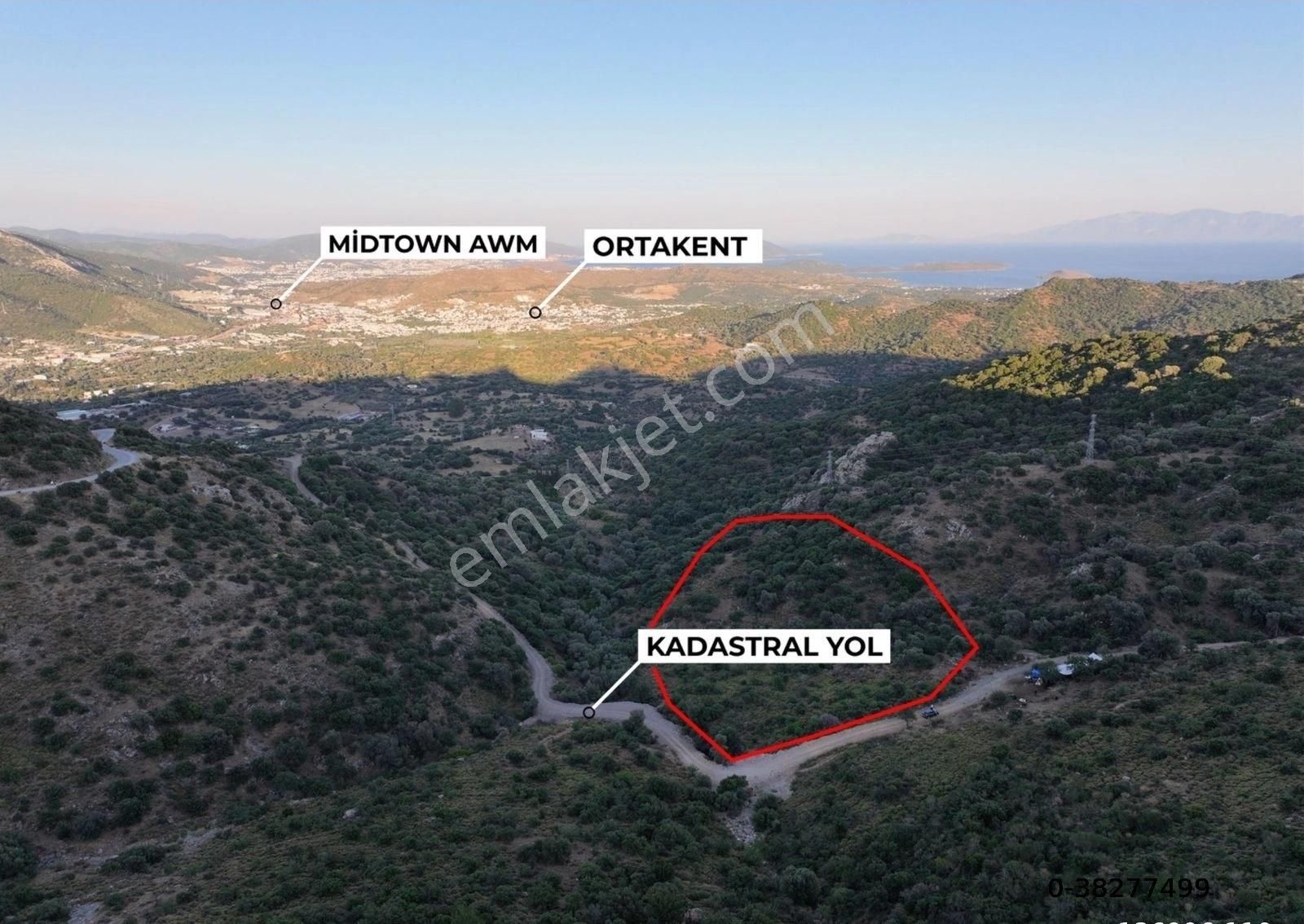 Bodrum Yakaköy Satılık Tarla Bodrum Ortakent'te Satılık Tarla