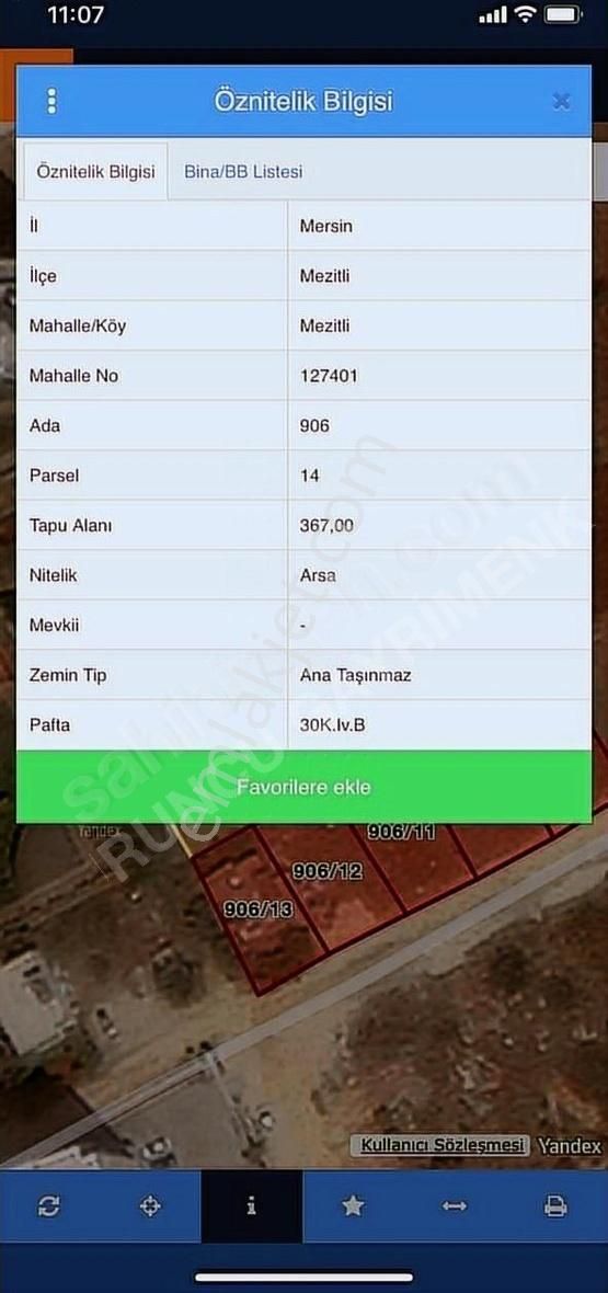 Mezitli Eski Mezitli Satılık Konut İmarlı *turuncudan* 2. Çevreyoluna 650 Mt Mesafede İmarlı Arsa