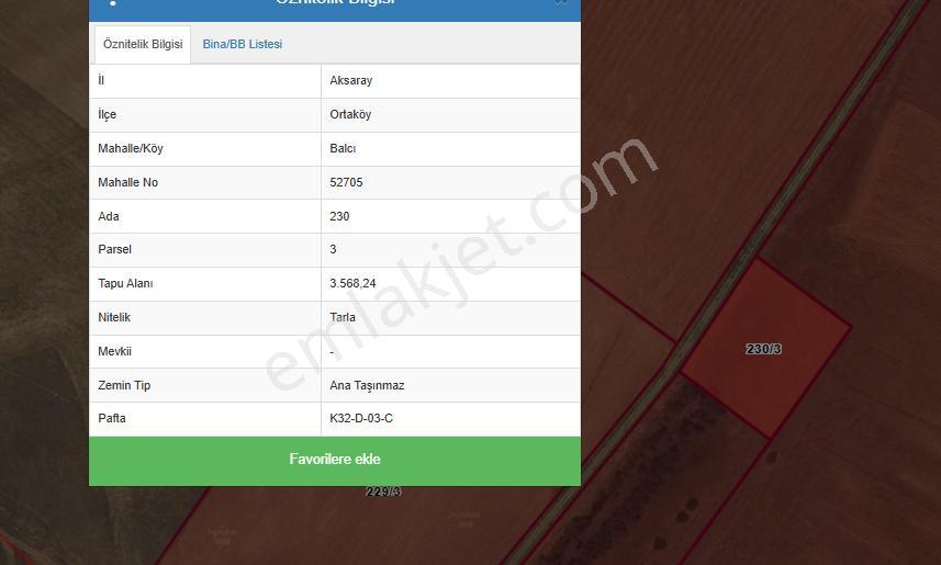 Satılık Tarla Ortaköy Balcı Köyde Tarla 230 - Görsel 3