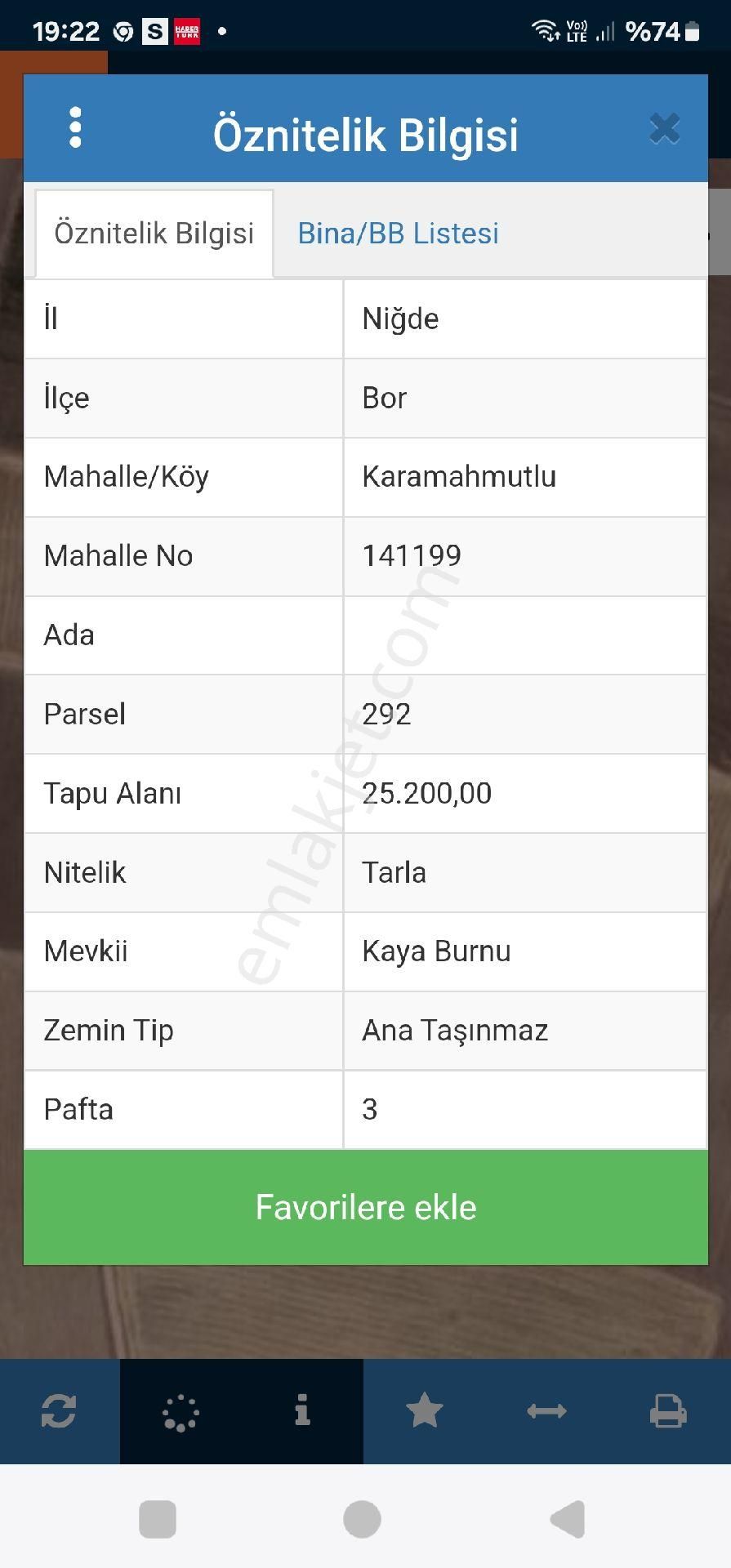 Bor Karamahmutlu Köyü Satılık Muhtelif Arsa Niğde Karamahmutlu Da Satılık Tarla