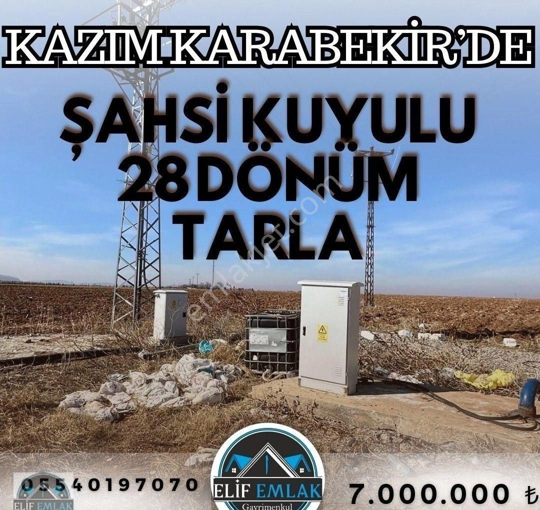 Kazımkarabekir Emsalhayat Satılık Tarla Kazımkarabekir De Şahsi Kuyulu 28 Dönüm Tarla