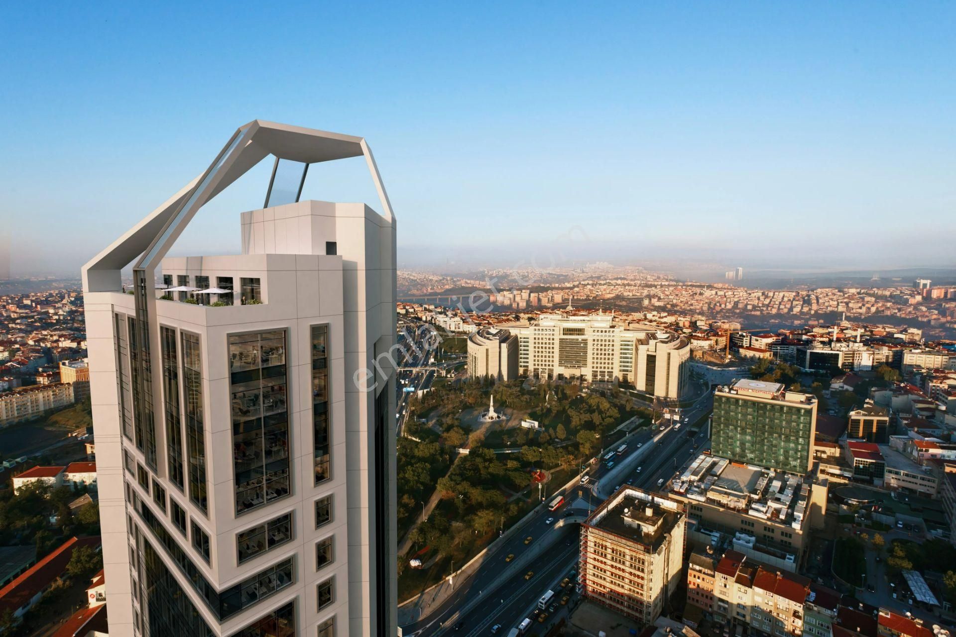 Şişli İzzet Paşa Satılık Residence Şişli Mecidiyeköy Nurol Tower 13.kat / 92m2 / Boş / Home Ofis